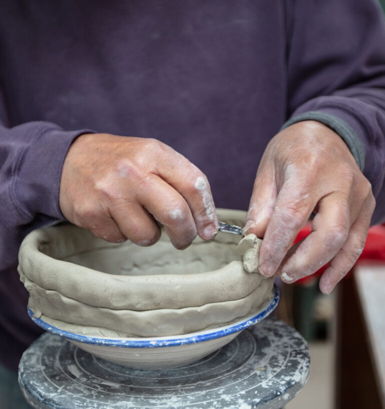 Alan Berman Studio Making Bowl